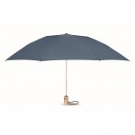 23 Inch opvouwbare reversible paraplu kleur blauw