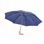 23 Inch opvouwbare reversible paraplu kleur koningsblauw eerste weergave