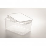 3 PP kunststof lunchboxen (3250, 1000 & 550ml) kleur doorzichtig fotografie weergave
