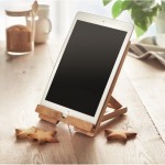 Bamboe standaard voor tablet of laptops kleur hout luxe tweede weergave