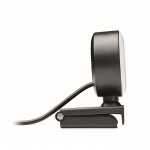 Webcam met microfoon en lichtring kleur zwart vijfde weergave