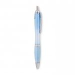 Reclame pennen met klikmechanisme kleur lichtblauw weergave 3