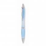 Reclame pennen met klikmechanisme kleur lichtblauw