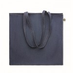 Katoenen tas met logo, 250 gr/m2 kleur blauw