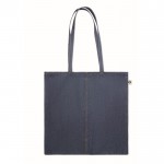 Katoenen tas met logo, 250 gr/m2 kleur blauw eerste weergave