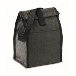 Thermische tas met logo en voorvak kleur zwart