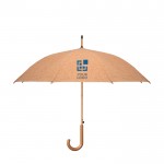 Automatische kurken paraplu met logo weergave met jouw bedrukking