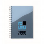 Duurzaam notitieboek bedrukt met logo weergave met jouw bedrukking