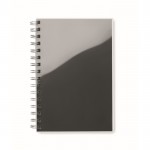 Duurzaam notitieboek bedrukt met logo kleur zwart