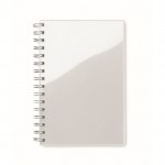 Duurzaam notitieboek bedrukt met logo kleur wit