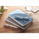 Duurzaam notitieboek bedrukt met logo kleur koningsblauw luxe weergave