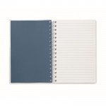 Duurzaam notitieboek bedrukt met logo kleur koningsblauw derde weergave
