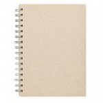 Notitieboekje gemaakt van Grass paper kleur beige
