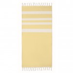 Gerecyclede handdoek Pareo Sea 140 g/m2 kleur geel