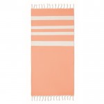 Gerecyclede handdoek Pareo Sea 140 g/m2 kleur oranje