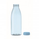 BPA-vrije RPET bidon met logo kleur lichtblauw tweede weergave