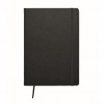 A5 notitieboek met gestreept gerecycled papier kleur zwart eerste weergave