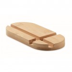 Bamboe standaard voor tablet of mobiel kleur hout