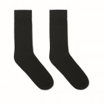 Sokken van katoen en polyester kleur zwart eerste weergave