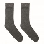 Grote maat sokken als merchandising kleur donkergrijs eerste weergave