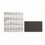 Domino spel met logo in stevig doosje kleur zwart derde weergave