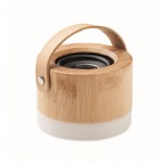 5.0 bluetooth speaker met bamboe behuizing kleur hout