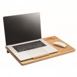 Bamboe laptopstandaard met ventilatie kleur hout tweede weergave