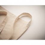 Katoenen tas met lang hengsel 140 g/m2 kleur beige weergave detail 2