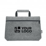 Vilten tas voor 15'' laptop weergave met jouw bedrukking