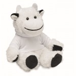 Teddy koe met aanpasbare sweater kleur wit