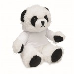 Panda-teddybeer met sweater kleur wit