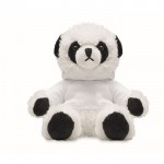 Panda-teddybeer met sweater kleur wit tweede weergave