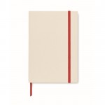 Gerecyclede notitieboekjes met harde kaft en elastiek kleur rood eerste weergave