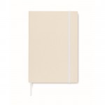 Gerecyclede notitieboekjes met harde kaft en elastiek kleur wit eerste weergave