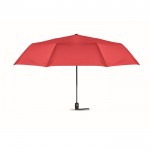 Winddichte opvouwbare paraplu van 27 inch kleur rood