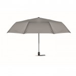 Winddichte opvouwbare paraplu van 27 inch kleur grijs