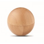 Ronde lippenbalsem van bamboe kleur hout eerste weergave