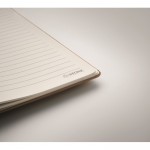 Gerecycled notitieboekje met steenpapier kleur beige weergave detail 4