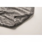 Kartonwollen deken voor uw logo 280 g/m2 kleur donkergrijs weergave detail 2