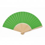 Waaier van bamboe met gekleurd papier kleur limoen groen hoofdweergave