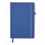 Notitieboekje met omslagen en gerecycled papier kleur blauw eerste weergave