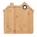 Houten snijplank in de vorm van een huis kleur hout tweede weergave