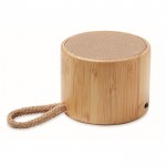 Draadloze speaker van bamboe kleur hout