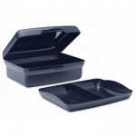 Gerecycleerde PP lunchbox bedrukken met makkelijke kliksluiting 800ml kleur marineblauw derde weergave