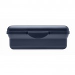 Gerecycleerde PP lunchbox bedrukken met makkelijke kliksluiting 800ml kleur marineblauw zevende weergave