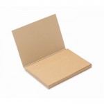 Eco notitieboek met gerecycled papier kleur beige