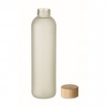 Sublimatie glazen fles bedrukken met bamboe deksel 650ml kleur wit zesde weergave