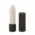 Veganistische lippenbalsem vanillegeur SPF10 in gerecycled ABS-doosje kleur zwart