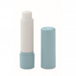 Veganistische lippenbalsem vanillegeur SPF10 in gerecycled ABS-doosje kleur lichtblauw