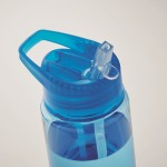 anti-lek drinkflessen bedrukken met rietje voor sport 650ml Tritan Renew™ kleur blauw foto bekijken derde weergave